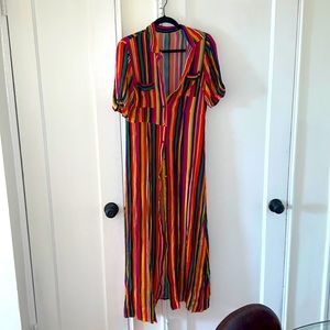 Rainbow maxi dress